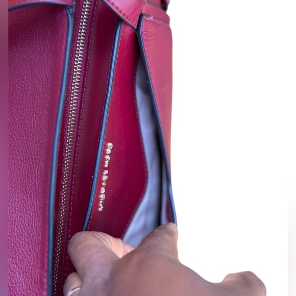 Michael Kors Burgundy Large Leather Tote - Picture 16 of 16